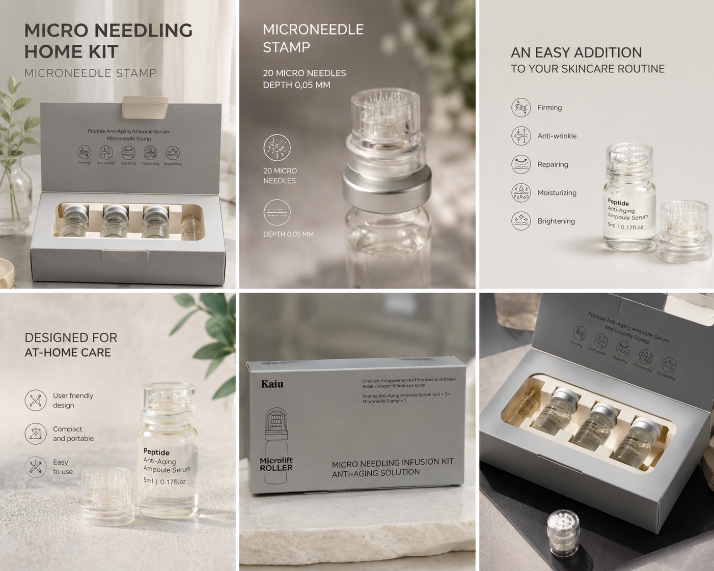 Kaiu microneedling home kit details and ingredients